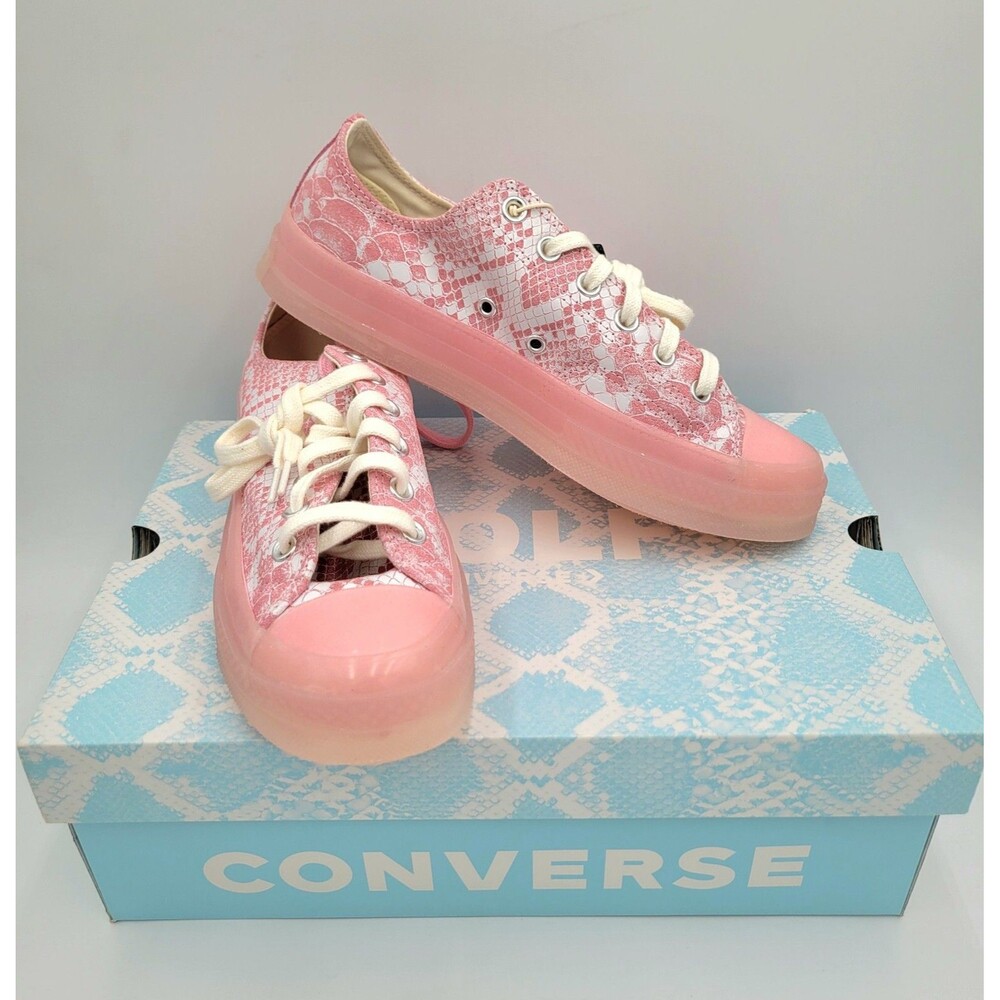 Converse x Golf Wang Chuck Taylor 70 Ox Pink Python 173189C W9.5/M7.5 NEW